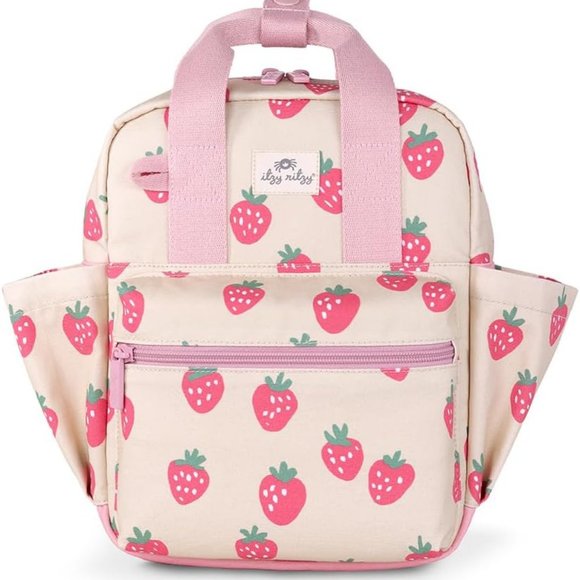 Itzy Ritzy Toddler Backpack -Strawberry